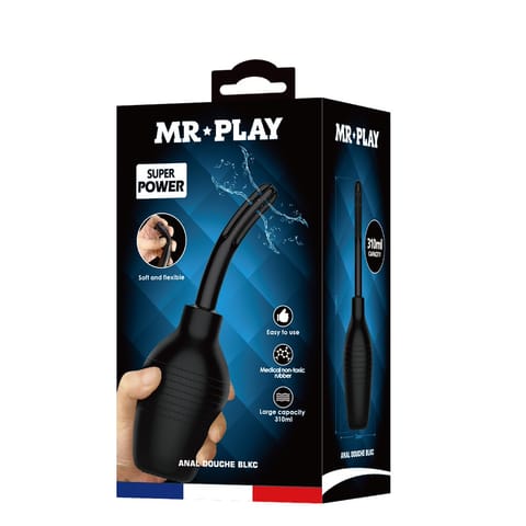 ⁨GRUSZKA MR PLAY SUPER POWER ANAL DOUCHE BLACK⁩ w sklepie Wasserman.eu