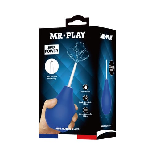 ⁨GRUSZKA MR PLAY SUPER POWER ANAL DOUCHE BLUE⁩ w sklepie Wasserman.eu