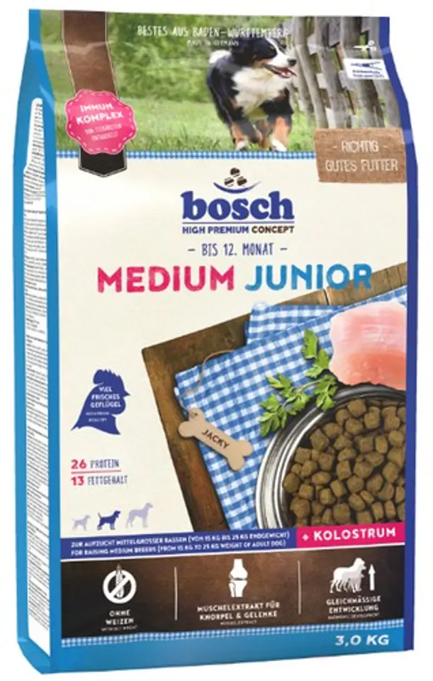 ⁨Bosch MEDIUM JUNIOR 3 kg Puppy⁩ at Wasserman.eu