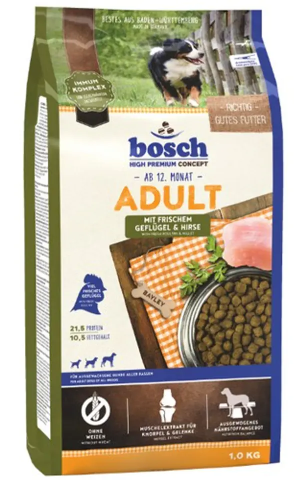 ⁨Bosch Adult G&H Poultry and Millet 1kg⁩ at Wasserman.eu