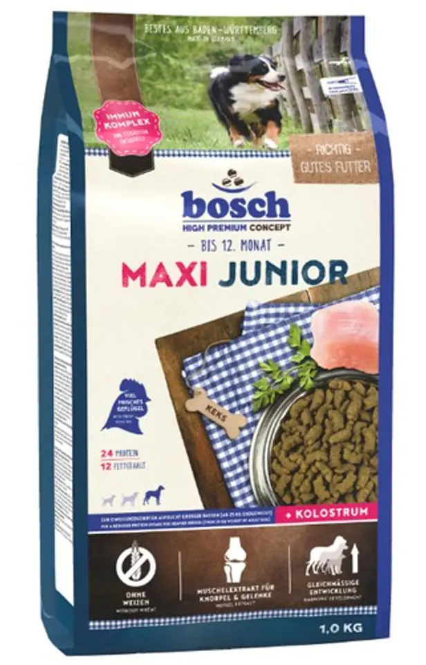 ⁨Bosch Maxi Junior 1kg⁩ at Wasserman.eu