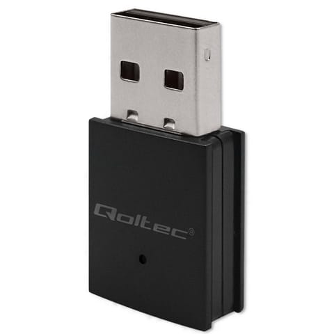 ⁨Qoltec Bezprzewodowy Ultra szybki mini adapter WiFi | Standard AC | BT 4.0 | USB 2.0 | 600Mbps⁩ w sklepie Wasserman.eu