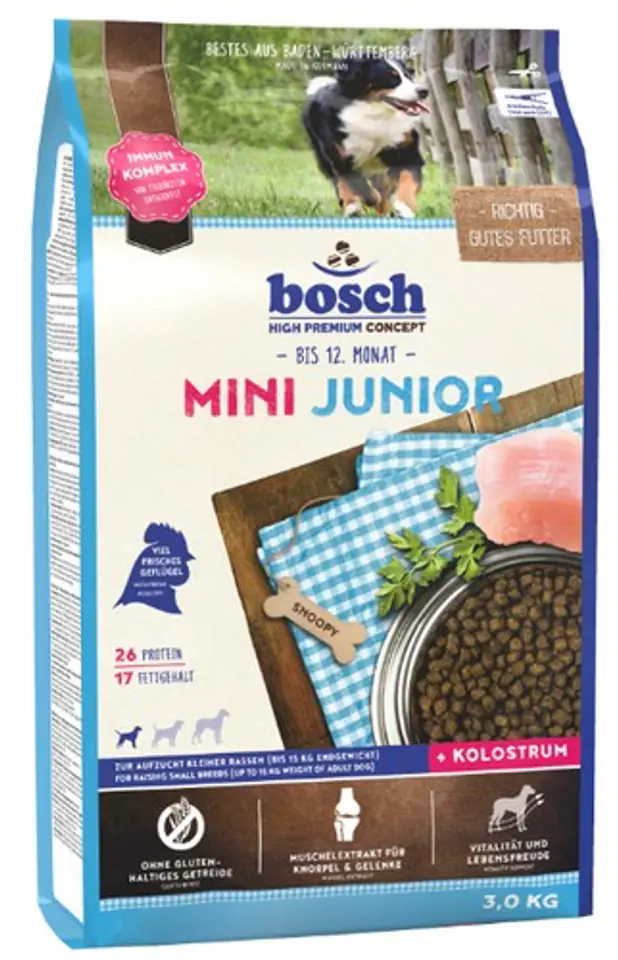 ⁨Bosch MINI JUNIOR Puppy 3 kg⁩ at Wasserman.eu