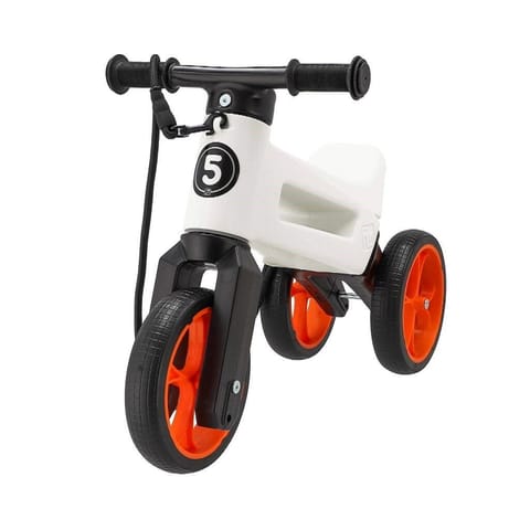 ⁨Rowerek biegowy Funny Wheels Rider White/Orange⁩ w sklepie Wasserman.eu