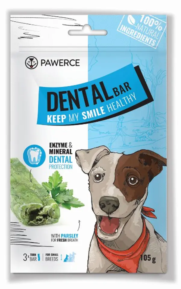 Pawerce Dental Bar Small Breeds 3szt/op 105g/12cm w sklepie Wasserman.eu
