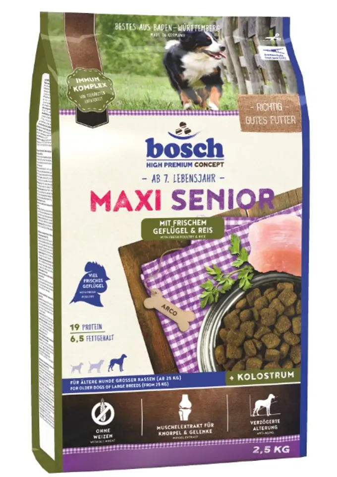 ⁨Bosch Maxi Senior 2,5kg⁩ w sklepie Wasserman.eu