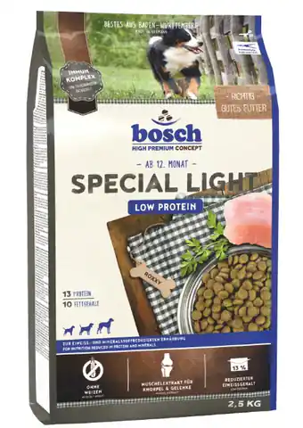 ⁨Bosch Special Light Low Protein 2.5kg⁩ at Wasserman.eu