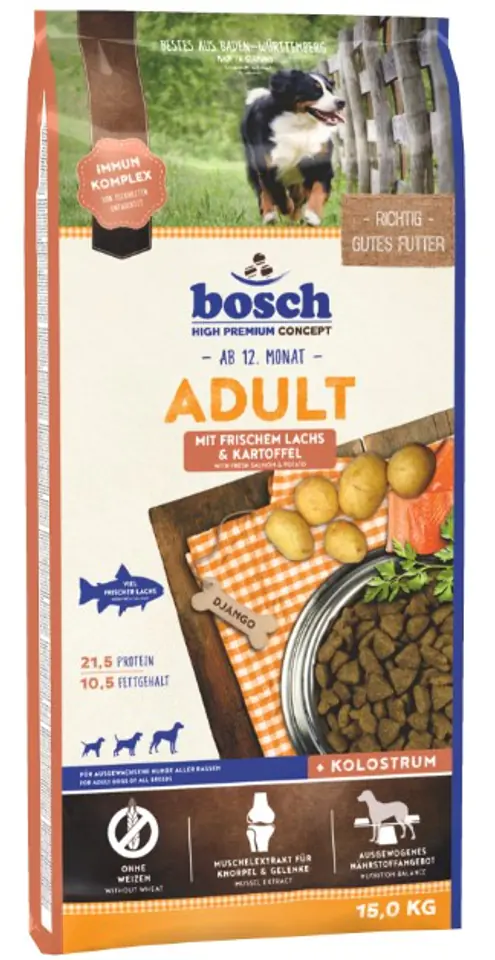 ⁨Bosch Adult Salmon & Potato 15kg⁩ at Wasserman.eu