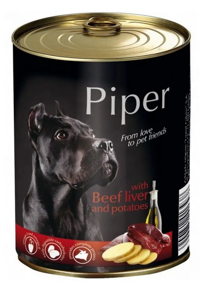 ⁨Dolina Noteci Piper with beef liver and potatoes - Wet dog food 800 g⁩ at Wasserman.eu