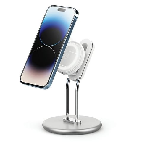 ⁨SODI Stojak na telefon SIM-300srebrny/silver MagSafe⁩ w sklepie Wasserman.eu