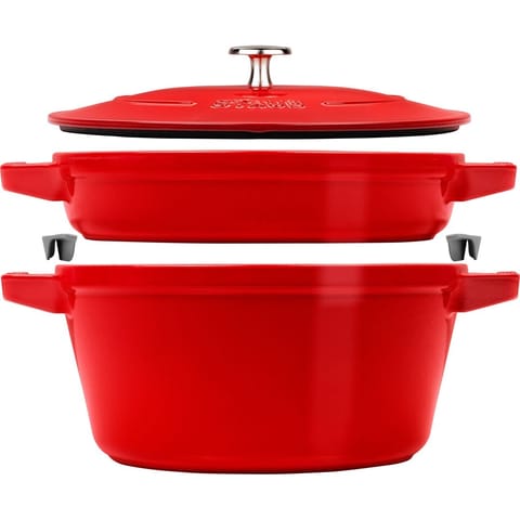 Staub La Cocotte Round Cast iron Casserole baking dish at Wasserman.eu