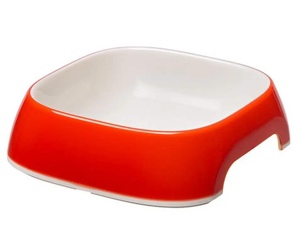 ⁨FERPLAST Glam XS Pet watering bowl, white-red⁩ at Wasserman.eu