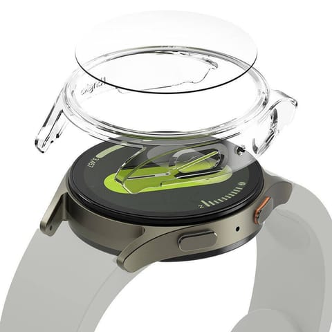 ⁨Etui + Szkło Hartowane SAMSUNG GALAXY WATCH 7 (40MM) Ringke Slim & Tempered Glass Clear transparentne⁩ w sklepie Wasserman.eu