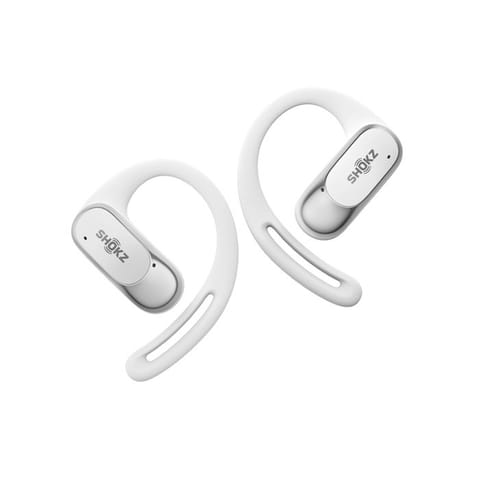 ⁨Słuchawki bezprzewodowe Shokz OpenFit Air White⁩ w sklepie Wasserman.eu