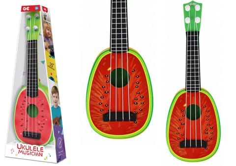 ⁨Ukulele Dla Dzieci Mini Gitara 4 Struny Owoc Arbuz 15"⁩ w sklepie Wasserman.eu