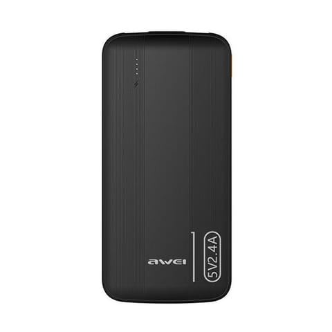 ⁨AWEI PowerBank P20K 10000mAhczarny/black⁩ w sklepie Wasserman.eu