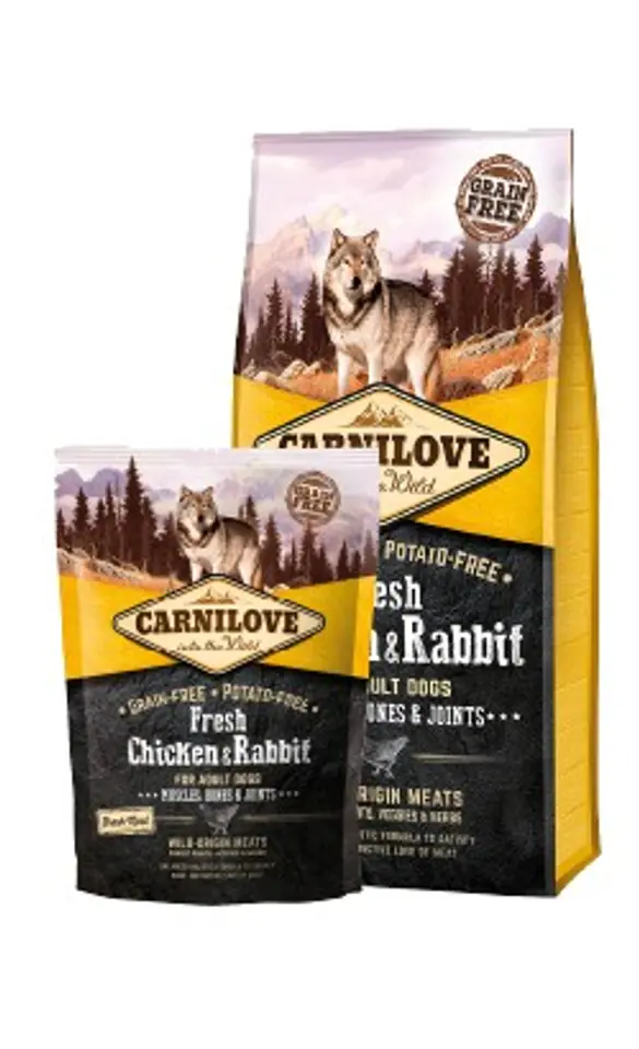 ⁨CARNILOVE FRESH CHICKEN & RABBIT FOR ADULT 1,5kg⁩ at Wasserman.eu