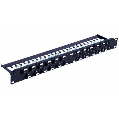 ⁨I-PP 24-RU-C6ATSL TECHLY 19 Patch panel⁩ w sklepie Wasserman.eu