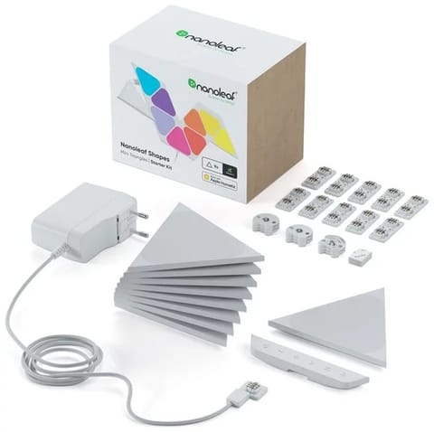 ⁨LED PANEL Nanoleaf SHAPES MINI TRIANGLES STARTER KIT 9PK⁩ at Wasserman.eu