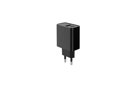 ⁨Gembird TA-UC-PDQC20-01-BK 2-port 20W Power Delivery USB type-C fast charger, black⁩ at Wasserman.eu