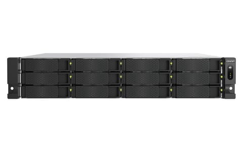 ⁨QNAP TS-H1277AXU-RP NAS Rack (2U) Ethernet LAN Black E-2136⁩ at Wasserman.eu