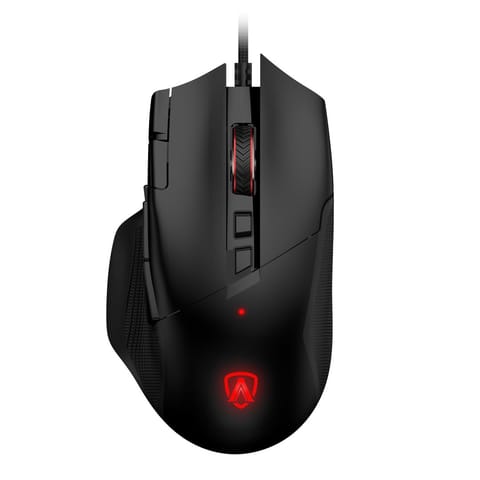 ⁨AOC AGM600 Pixart PWM3389 RGB 16000 DPI Wired Mouse Black⁩ at Wasserman.eu