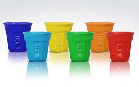 Bialetti Bicchierini Zestaw 6 filiżanek do espresso - Kolorowy (6 sztuk) w sklepie Wasserman.eu