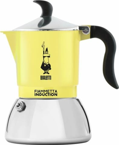 ⁨Bialetti 6578 manual coffee maker Moka pot 0.15 L Black, Silver, Yellow⁩ at Wasserman.eu