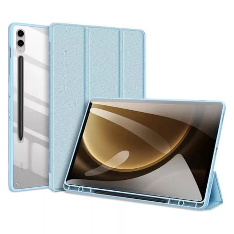 ⁨Etui z klapką podstawką Dux Ducis Toby do Samsung Galaxy Tab S9 FE Plus - niebieskie⁩ w sklepie Wasserman.eu