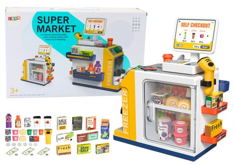 ⁨Zestaw Supermarket Kasa Fiskalna Skaner Światła I Dźwięki⁩ w sklepie Wasserman.eu