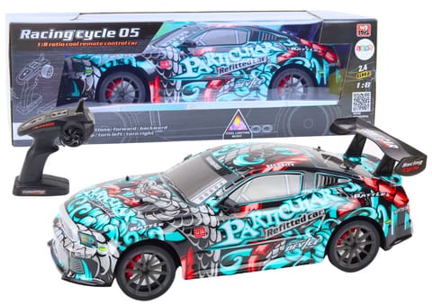 ⁨Duże Auto Sportowe Zdalnie Sterowane RC 1:8 Światła Dźwięki Graffiti⁩ w sklepie Wasserman.eu