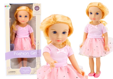 ⁨Lalka W Sukience Z Tiulem Różowa Blond Włosy 18'⁩ w sklepie Wasserman.eu
