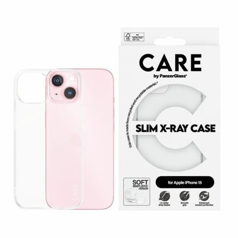 ⁨CARE by PanzerGlass Slim X-Ray Case iPhone 15  6,1" przezroczysty/transparent 1433⁩ w sklepie Wasserman.eu