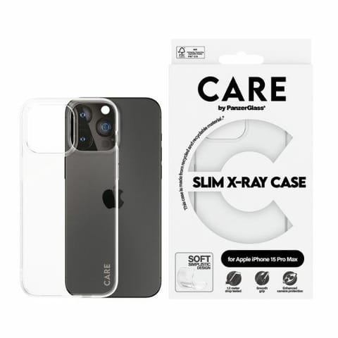 ⁨CARE by PanzerGlass Slim X-Ray Case iPhone 15 Pro Max 6,7" przezroczysty/transparent 1436⁩ w sklepie Wasserman.eu