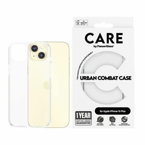 ⁨CARE by PanzerGlass Urban Combat Case iPhone 15 Plus 6,7"  przezroczysty/transparent 1423⁩ w sklepie Wasserman.eu