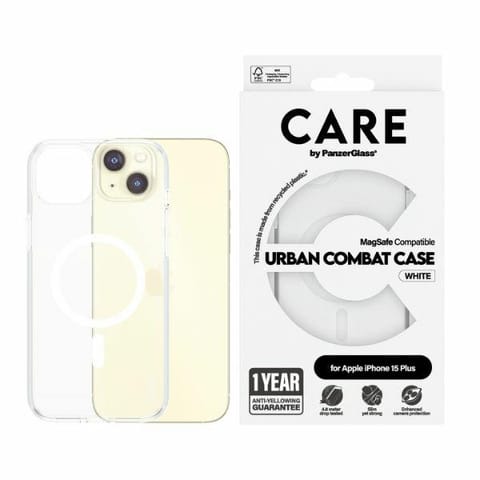 ⁨CARE by PanzerGlass Urban Combat Case iPhone 15 Plus 6,7" MagSafe biały/white 1419⁩ w sklepie Wasserman.eu