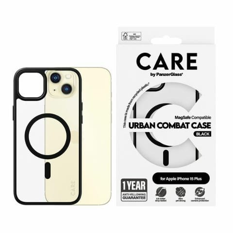 ⁨CARE by PanzerGlass Urban Combat Case iPhone 15 Plus 6,7" MagSafe czarny/black 1427⁩ w sklepie Wasserman.eu