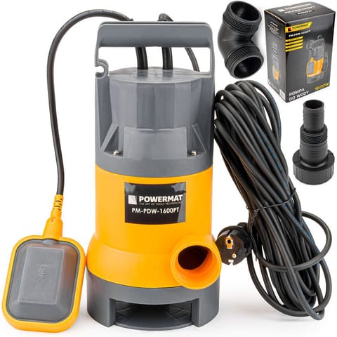 ⁨Pompa z pływakiem woda brudna i czysta Powermat PM-PDW-1600PT⁩ w sklepie Wasserman.eu