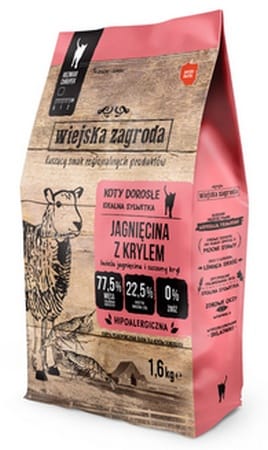 ⁨Wiejska Zagroda Kot - Jagnięcina z krylem 1,6kg⁩ w sklepie Wasserman.eu