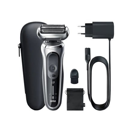 ⁨Braun | Shaver | 71-S1000s | Operating time (max) 50 min | Wet & Dry | Silver/Black⁩ at Wasserman.eu