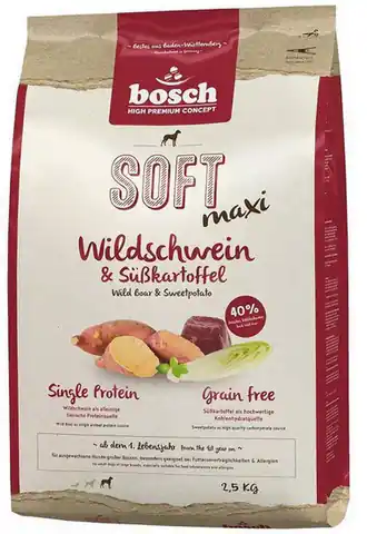 ⁨Bosch Soft Maxi Bawół Wodny & Bataty 2,5kg⁩ w sklepie Wasserman.eu