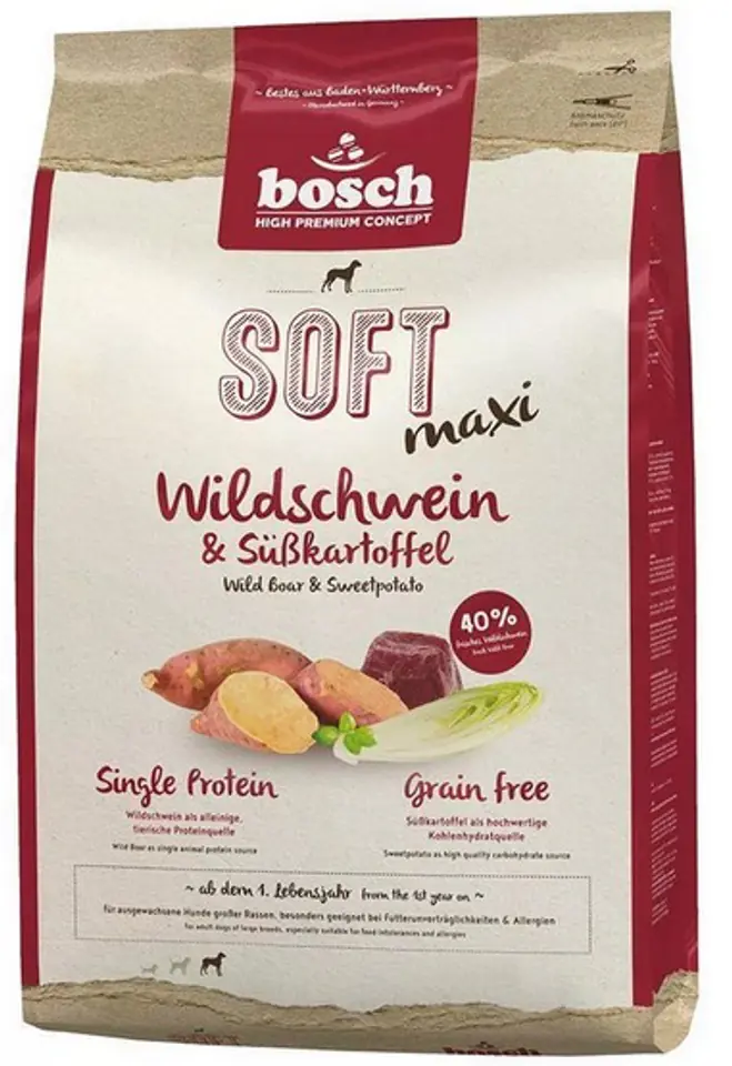 ⁨Bosch Soft Maxi Bawół Wodny & Bataty 1kg⁩ w sklepie Wasserman.eu