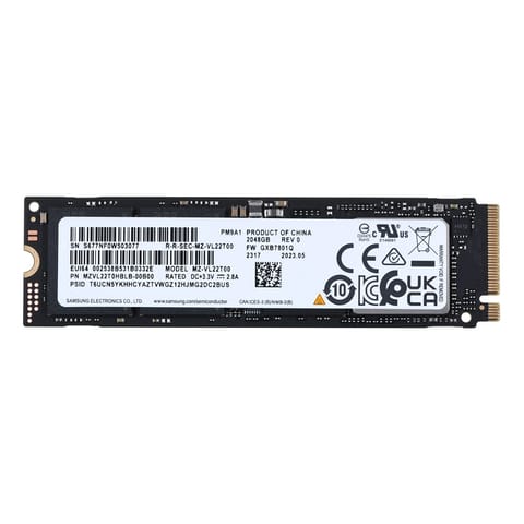 ⁨SSD Samsung PM9A1 2TB Nvme PCIe 4.0 M.2 (22x80) MZVL22T0HBLB-00B00⁩ at Wasserman.eu