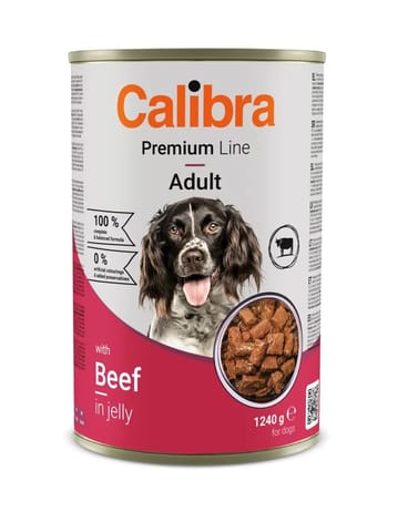 ⁨CALIBRA Premium Line Adult Beef - wet dog food - 1240g⁩ at Wasserman.eu