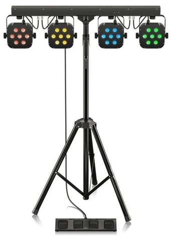 ⁨Behringer STAGE TRI LED BUNDLE ST1 Zestaw 4xLEDPAR z kontrolerem + statyw⁩ at Wasserman.eu