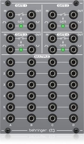 ⁨Behringer 173 QUAD GATE/MULTIPLES Moduł syntezatora modularnego⁩ at Wasserman.eu