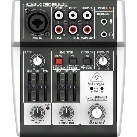 ⁨Behringer X302USB audio mixer 5 channels⁩ at Wasserman.eu