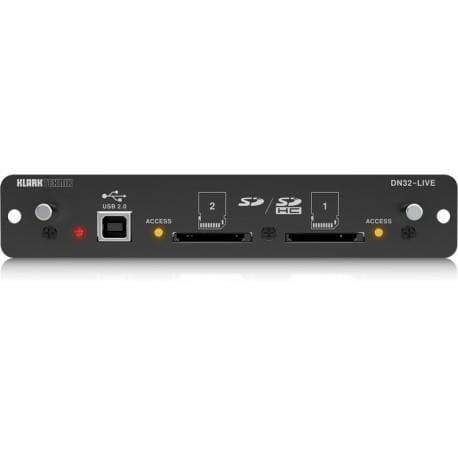 ⁨Klark Teknik DN32-LIVE Karta rozszerzenia SD/SD i USB 2.0 do serii M⁩ w sklepie Wasserman.eu