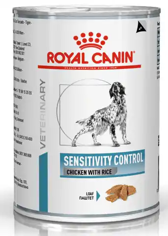 ⁨Royal Canin Veterinary Diet Canine Sensitivity Control kurczak i ryż puszka 410g⁩ w sklepie Wasserman.eu
