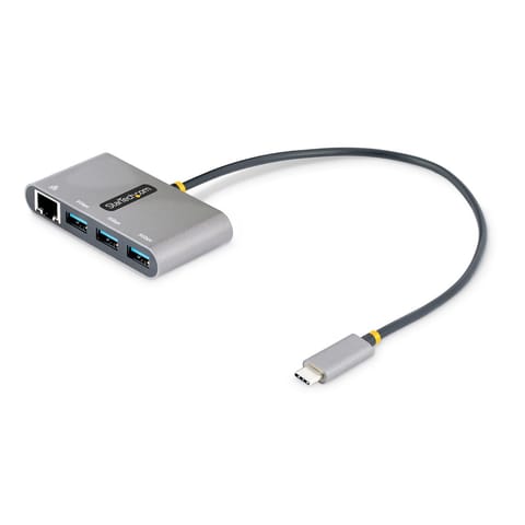 ⁨StarTech.com HB30C3A1GEA2 stacja dokująca Przewodowa USB 3.2 Gen 1 (3.1 Gen 1) Type-C Szary⁩ w sklepie Wasserman.eu